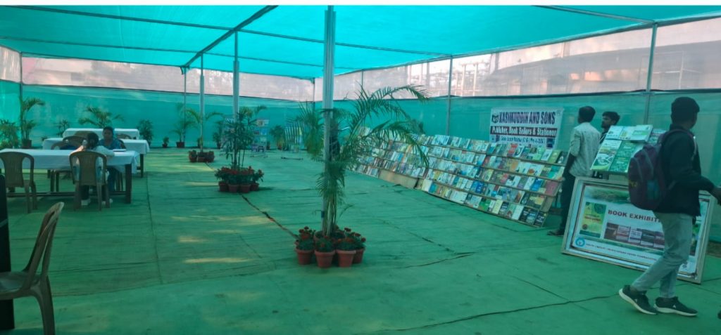 organized book exhibition program 23.01.2926 in Green library