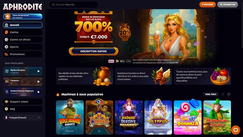 Qu’est‑ce qui attire les joueurs vers Aphrodite Casino en France ? à France Qu’est‑ce qui attire les joueurs vers Aphrodite Casino en France ? à France